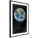 Poster Earth - text and blue-green planet against a black space backdrop 116736 additionalThumb 11