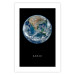 Poster Earth - text and blue-green planet against a black space backdrop 116736 additionalThumb 25