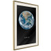 Poster Earth - text and blue-green planet against a black space backdrop 116736 additionalThumb 2