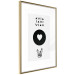 Poster Heart and Crystals - black and white composition with an original motif 117336 additionalThumb 6