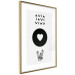 Poster Heart and Crystals - black and white composition with an original motif 117336 additionalThumb 12