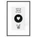 Poster Heart and Crystals - black and white composition with an original motif 117336 additionalThumb 15