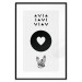 Poster Heart and Crystals - black and white composition with an original motif 117336 additionalThumb 18
