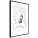Poster Marilyn Monroe - black and white composition with a woman against a background of diamonds 117436 additionalThumb 12
