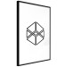 Wall Poster Cube - geometric figure in a simple black and white composition 117936 additionalThumb 10