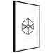 Wall Poster Cube - geometric figure in a simple black and white composition 117936 additionalThumb 11