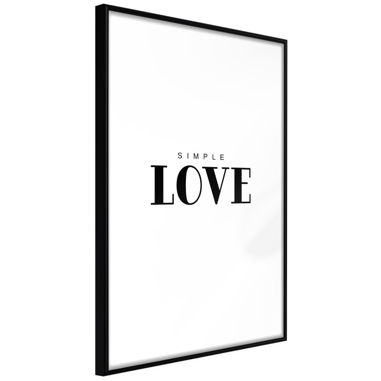 Poster Simple Love - artistic English text on a white background 122936 additionalImage 10