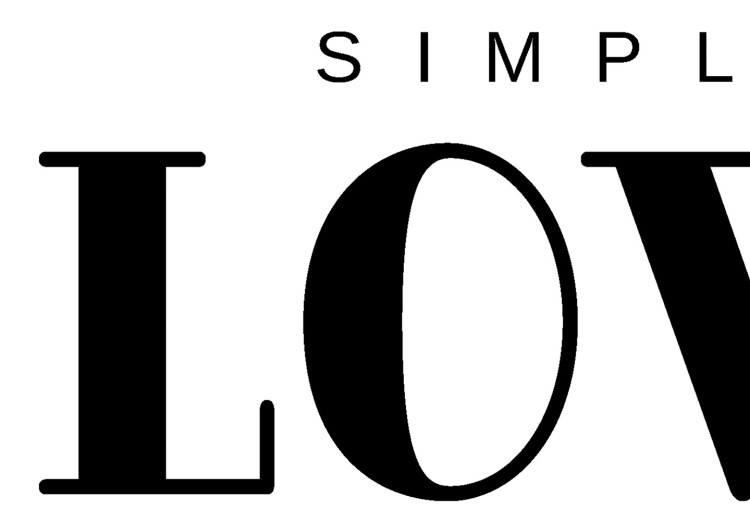 Poster Simple Love - artistic English text on a white background 122936 additionalImage 8