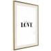 Poster Simple Love - artistic English text on a white background 122936 additionalThumb 2