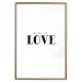 Poster Simple Love - artistic English text on a white background 122936 additionalThumb 16