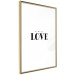 Poster Simple Love - artistic English text on a white background 122936 additionalThumb 6
