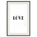 Poster Simple Love - artistic English text on a white background 122936 additionalThumb 18
