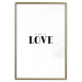 Poster Simple Love - artistic English text on a white background 122936 additionalThumb 14