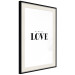 Poster Simple Love - artistic English text on a white background 122936 additionalThumb 3