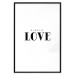 Poster Simple Love - artistic English text on a white background 122936 additionalThumb 24