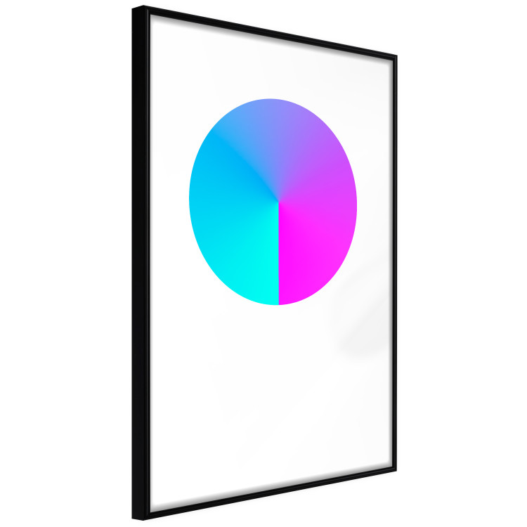 Poster Neon Gradient - geometric figure in the shape of a circle with gradient 123136 additionalImage 13
