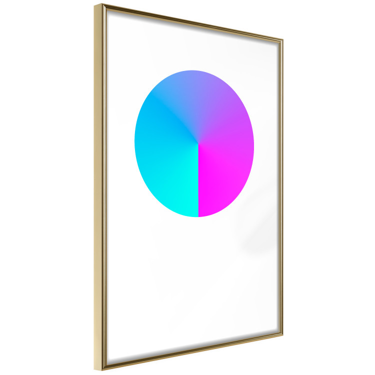 Poster Neon Gradient - geometric figure in the shape of a circle with gradient 123136 additionalImage 8