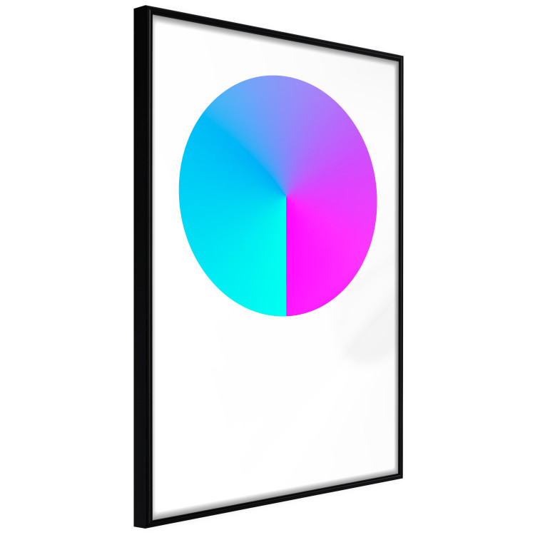 Poster Neon Gradient - geometric figure in the shape of a circle with gradient 123136 additionalImage 12