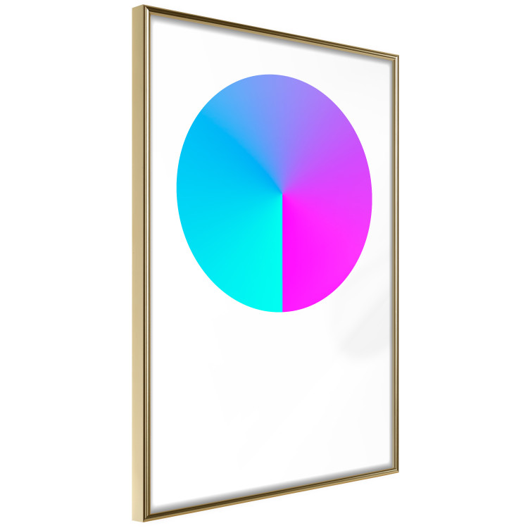 Poster Neon Gradient - geometric figure in the shape of a circle with gradient 123136 additionalImage 12