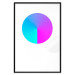 Poster Neon Gradient - geometric figure in the shape of a circle with gradient 123136 additionalThumb 15