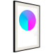 Poster Neon Gradient - geometric figure in the shape of a circle with gradient 123136 additionalThumb 3