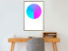 Poster Neon Gradient - geometric figure in the shape of a circle with gradient 123136 additionalThumb 7