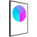 Poster Neon Gradient - geometric figure in the shape of a circle with gradient 123136 additionalThumb 10