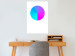 Poster Neon Gradient - geometric figure in the shape of a circle with gradient 123136 additionalThumb 4