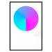 Poster Neon Gradient - geometric figure in the shape of a circle with gradient 123136 additionalThumb 24