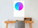Poster Neon Gradient - geometric figure in the shape of a circle with gradient 123136 additionalThumb 23