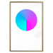 Poster Neon Gradient - geometric figure in the shape of a circle with gradient 123136 additionalThumb 14