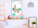 Wall Poster Unusual Llama - colorful funny animal against green mountains and clouds backdrop 123736 additionalThumb 17