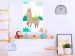 Wall Poster Unusual Llama - colorful funny animal against green mountains and clouds backdrop 123736 additionalThumb 20