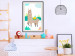Wall Poster Unusual Llama - colorful funny animal against green mountains and clouds backdrop 123736 additionalThumb 21