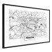 Poster City Map: Kraków - black and white map of Kraków with city name 123836 additionalThumb 11