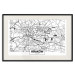 Poster City Map: Kraków - black and white map of Kraków with city name 123836 additionalThumb 18