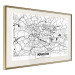 Poster City Map: Kraków - black and white map of Kraków with city name 123836 additionalThumb 2