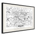 Poster City Map: Kraków - black and white map of Kraków with city name 123836 additionalThumb 3