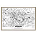 Poster City Map: Kraków - black and white map of Kraków with city name 123836 additionalThumb 20
