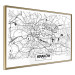 Poster City Map: Kraków - black and white map of Kraków with city name 123836 additionalThumb 12