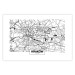Poster City Map: Kraków - black and white map of Kraków with city name 123836 additionalThumb 25