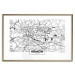 Poster City Map: Kraków - black and white map of Kraków with city name 123836 additionalThumb 14