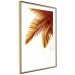 Wall Poster Golden Locks - golden-colored leaf spots on contrasting background 123936 additionalThumb 8