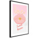 Wall Poster Sweet Kisses - English text and large pink lips on a pastel background 125236 additionalThumb 13