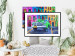 Wall Poster American Classic - green car against a background of colorful architecture 126536 additionalThumb 23
