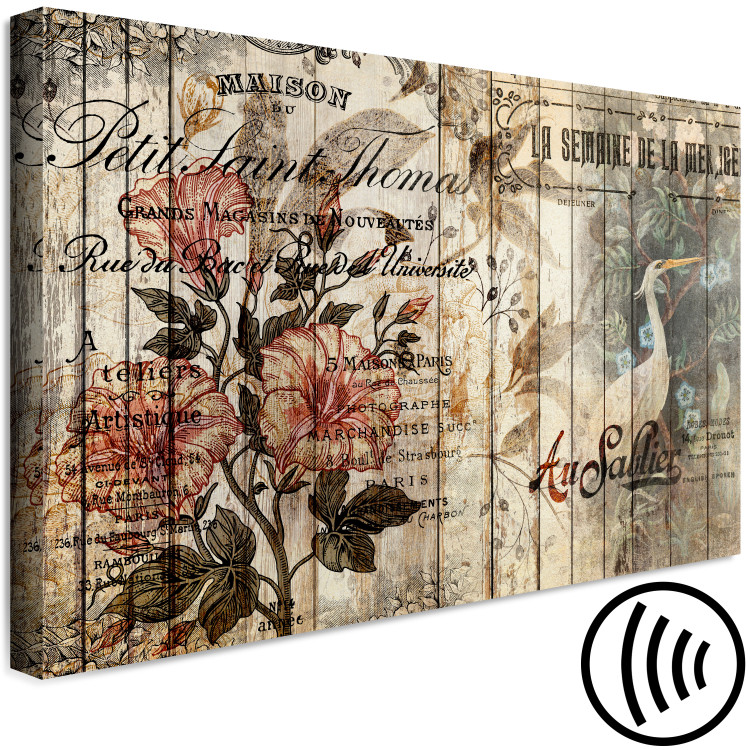 Canvas Travel Note (1-part) wide - wood with vintage patterns 129136 additionalImage 6