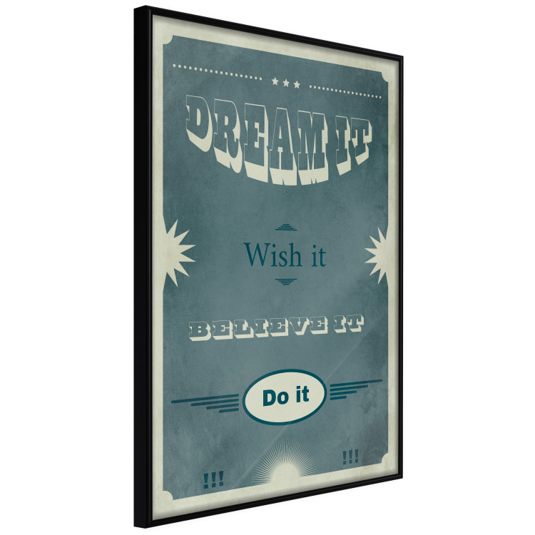 Poster Do It - composition with English text on a background of sea green 129336 additionalImage 11