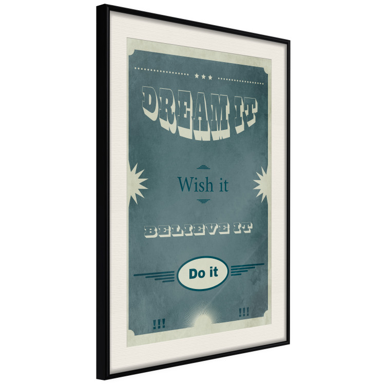 Poster Do It - composition with English text on a background of sea green 129336 additionalImage 2