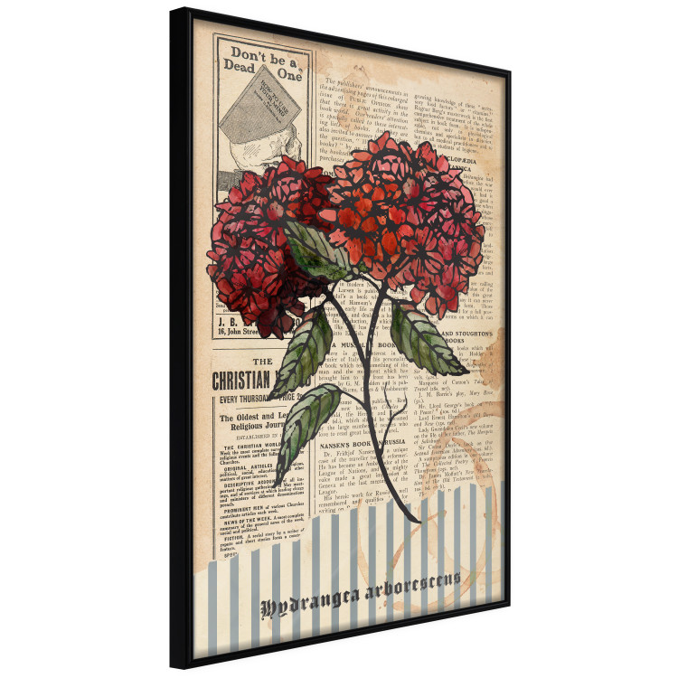 Poster Morning Flowers - vintage composition with blooming plant against text 129436 additionalImage 13
