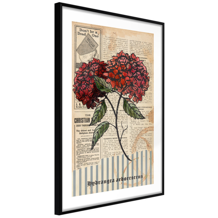 Poster Morning Flowers - vintage composition with blooming plant against text 129436 additionalImage 8